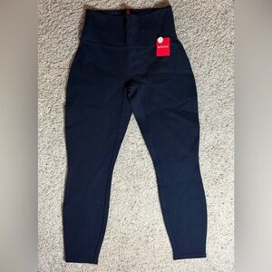 SPANX Navy High-Waisted Shaping Ponte Ankle Leggings Size Small Petite